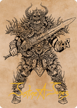 Sarevok, Deathbringer Art Card (Gold-Stamped Signature) [Commander Legends: Battle for Baldur's Gate Art Series] | Boutique FDB TCG