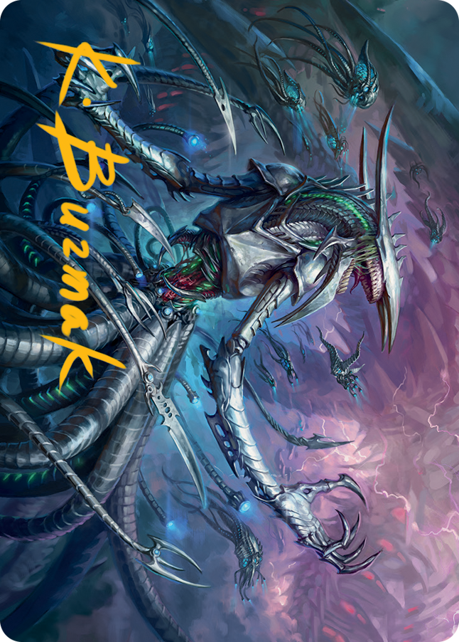 Jin-Gitaxias Art Card (Gold-Stamped Signature) [March of the Machine Art Series] | Boutique FDB TCG