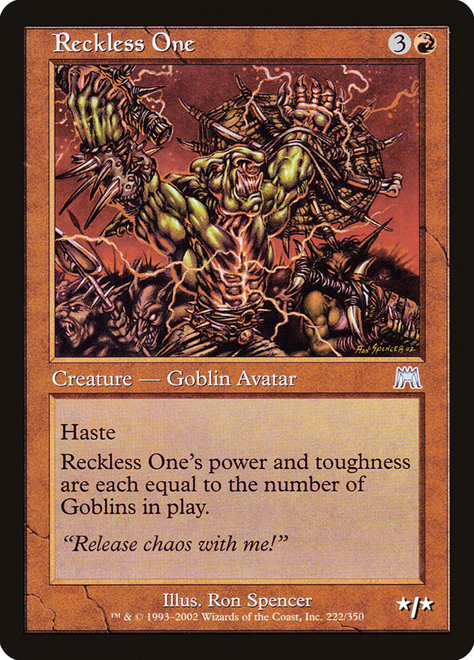 Reckless One [Onslaught] | Boutique FDB TCG