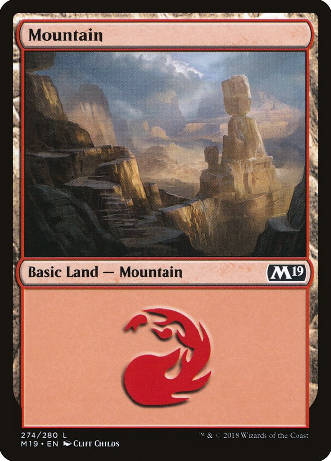 Mountain (274) [Core Set 2019] | Boutique FDB TCG