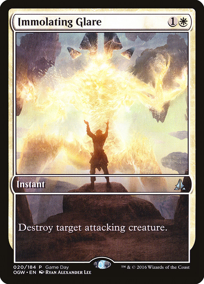 Immolating Glare (Game Day) (Extended Art) [Oath of the Gatewatch Promos] | Boutique FDB TCG