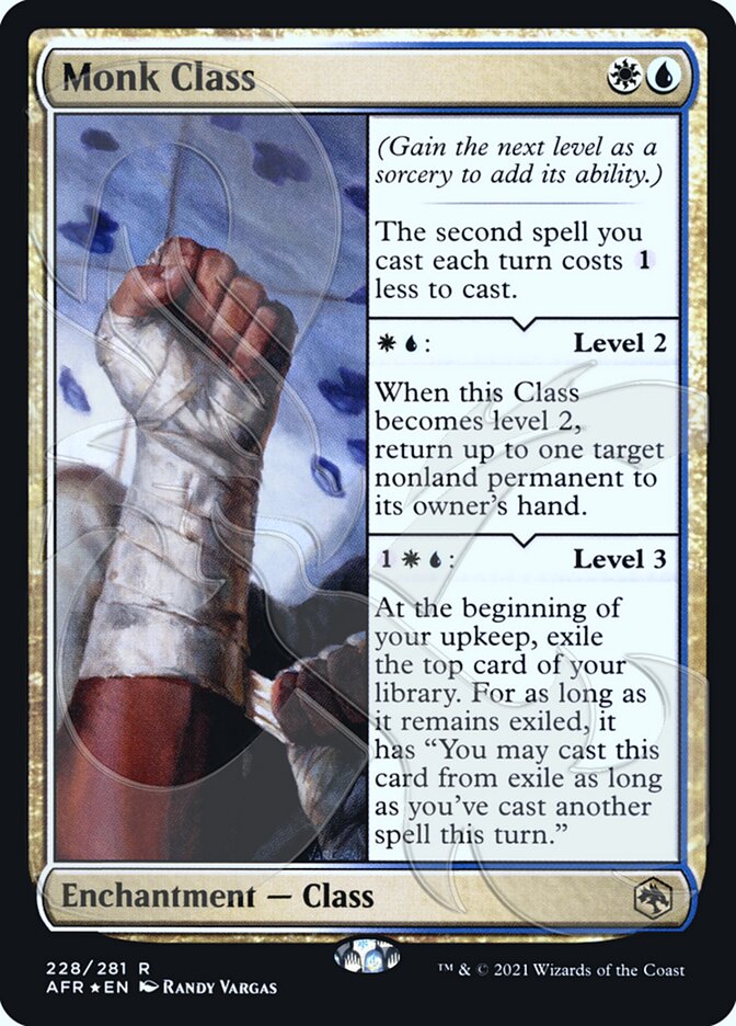 Monk Class (Ampersand Promo) [Dungeons & Dragons: Adventures in the Forgotten Realms Promos] | Boutique FDB TCG