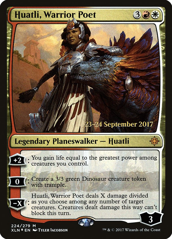 Huatli, Warrior Poet [Ixalan Prerelease Promos] | Boutique FDB TCG