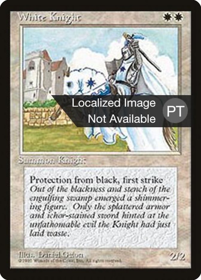 White Knight [Fourth Edition (Foreign Black Border)] | Boutique FDB TCG