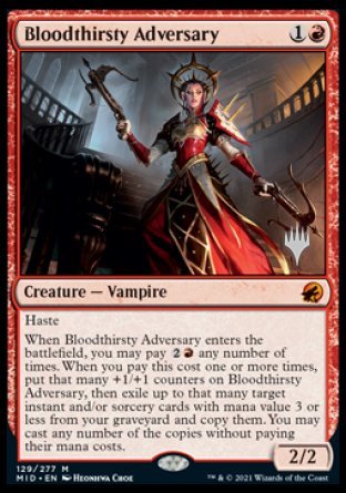 Bloodthirsty Adversary (Promo Pack) [Innistrad: Midnight Hunt Promos] | Boutique FDB TCG