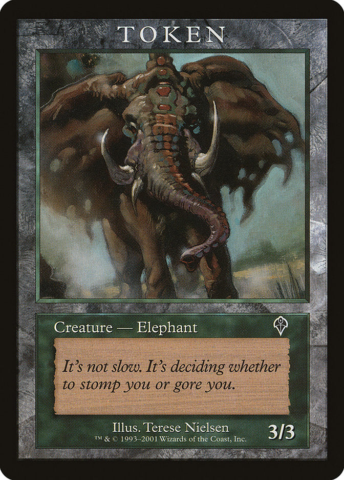 Elephant Token [Magic Player Rewards 2001] | Boutique FDB TCG