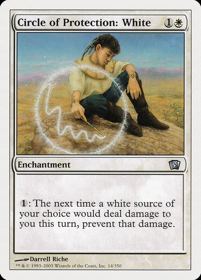 Circle of Protection: White [Eighth Edition] | Boutique FDB TCG