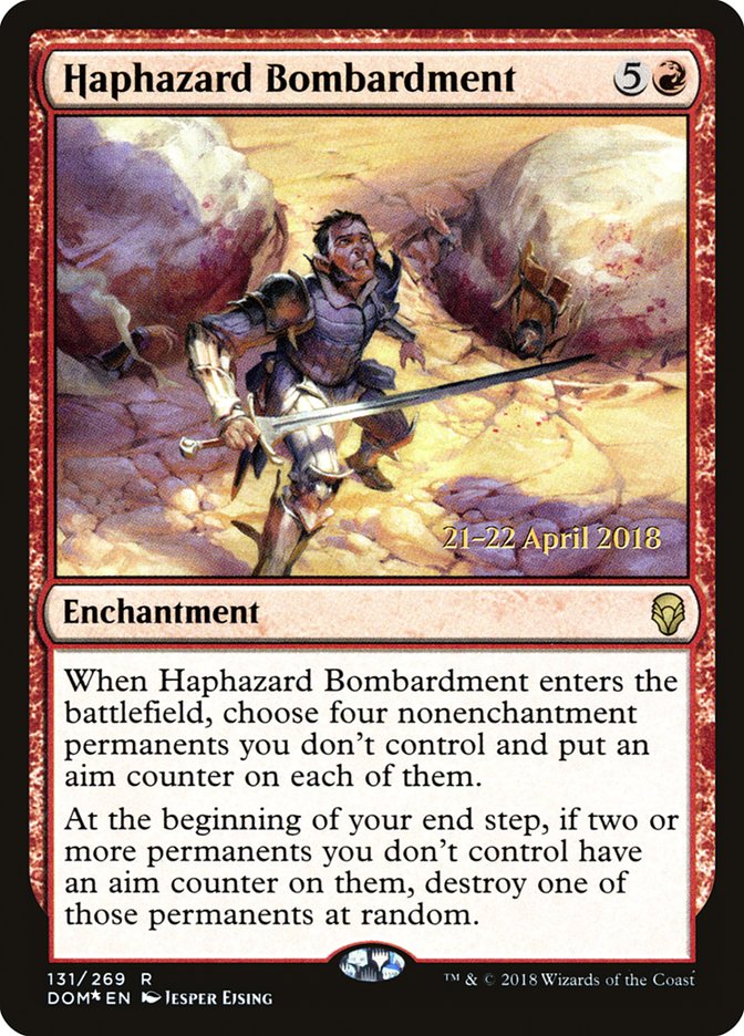 Haphazard Bombardment [Dominaria Prerelease Promos] | Boutique FDB TCG