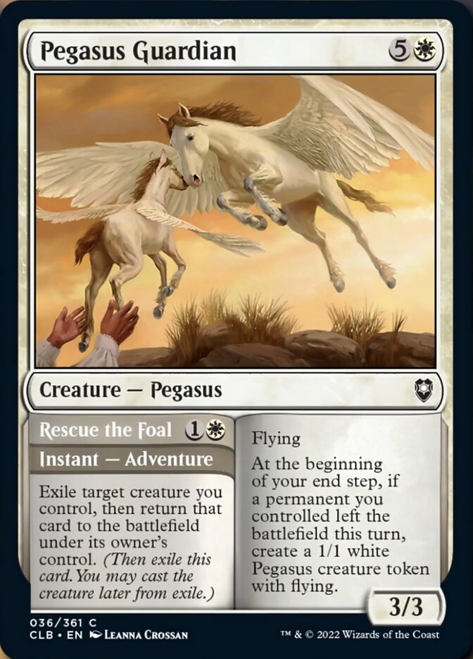 Pegasus Guardian // Rescue the Foal [Commander Legends: Battle for Baldur's Gate] | Boutique FDB TCG