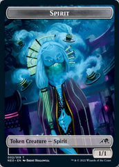 Phyrexian Germ // Spirit (002) Double-Sided Token [Kamigawa: Neon Dynasty Commander Tokens] | Boutique FDB TCG