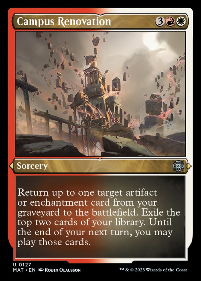 Campus Renovation (Foil Etched) [March of the Machine: The Aftermath] | Boutique FDB TCG