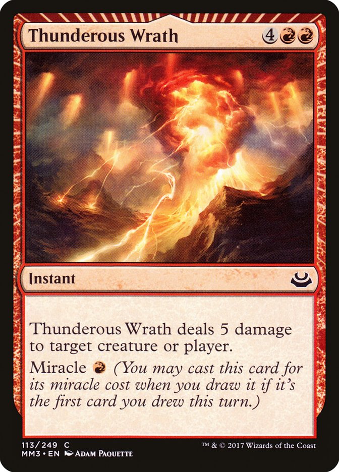 Thunderous Wrath [Modern Masters 2017] | Boutique FDB TCG