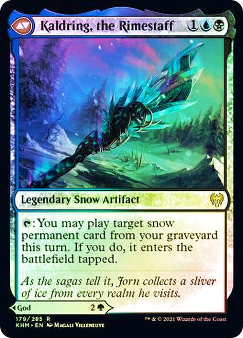 Jorn, God of Winter // Kaldring, the Rimestaff [Kaldheim Prerelease Promos] | Boutique FDB TCG