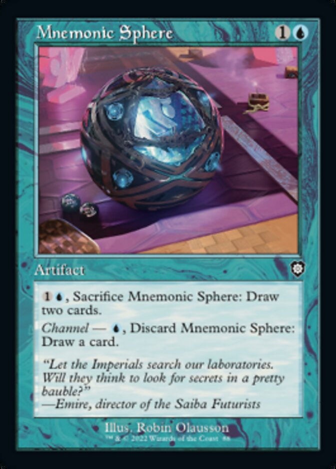 Mnemonic Sphere (Retro) [The Brothers' War Commander] | Boutique FDB TCG