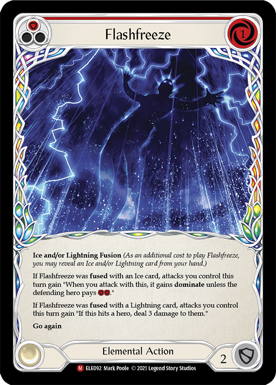 Flashfreeze [ELE092] (Tales of Aria)  1st Edition Rainbow Foil | Boutique FDB TCG