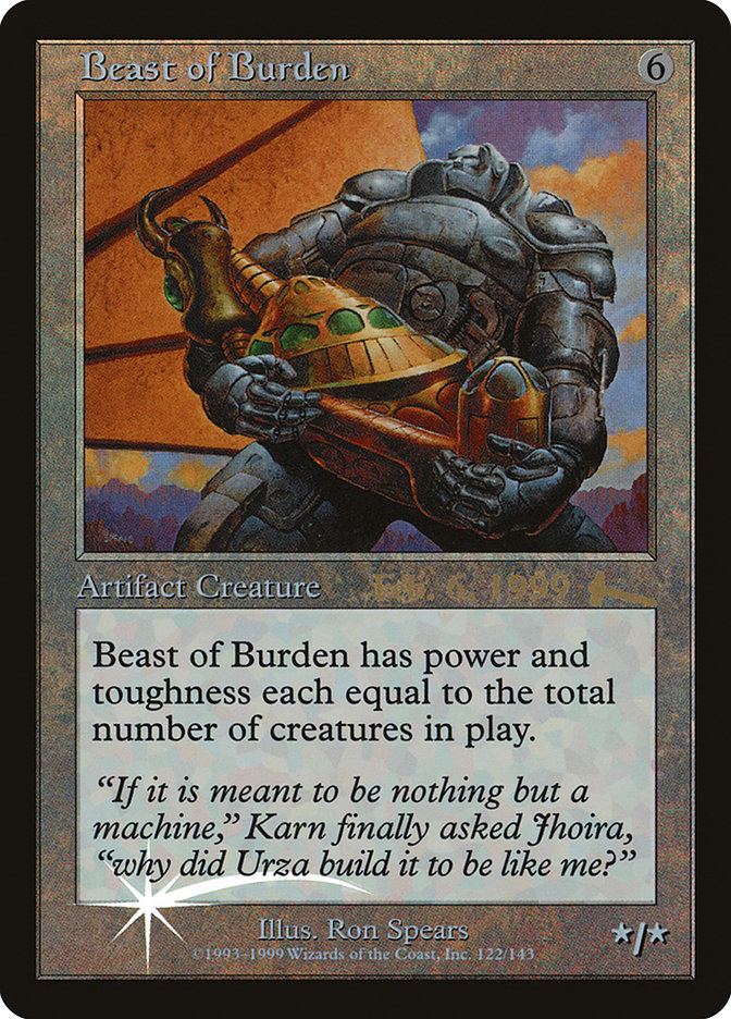 Beast of Burden [Urza's Legacy Promos] | Boutique FDB TCG