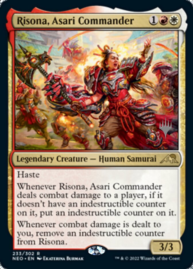 Risona, Asari Commander (Promo Pack) [Kamigawa: Neon Dynasty Promos] | Boutique FDB TCG