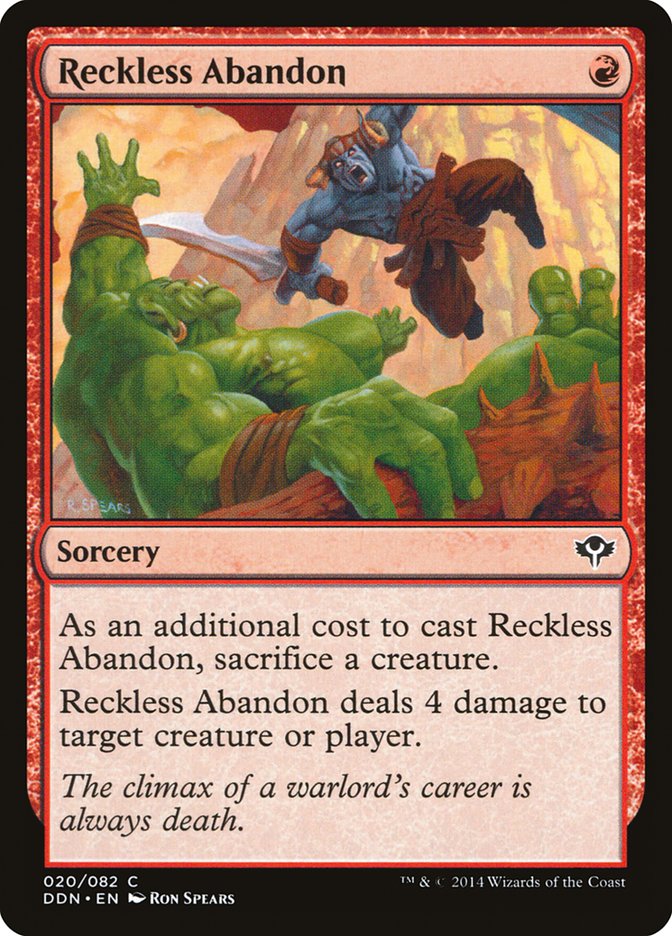 Reckless Abandon [Duel Decks: Speed vs. Cunning] | Boutique FDB TCG