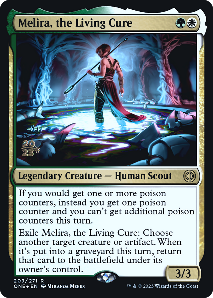 Melira, the Living Cure [Phyrexia: All Will Be One Prerelease Promos] | Boutique FDB TCG