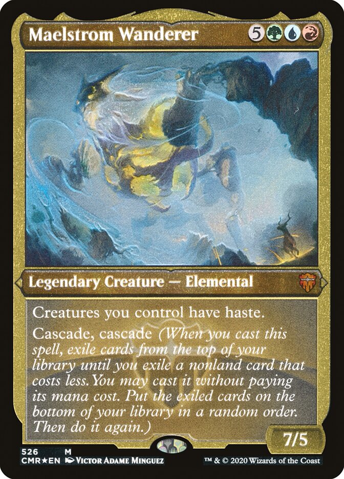 Maelstrom Wanderer (Etched) [Commander Legends] | Boutique FDB TCG