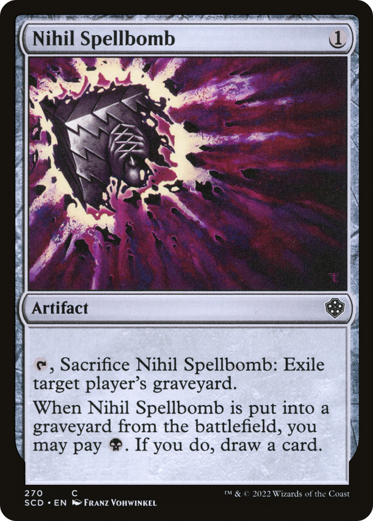 Nihil Spellbomb [Starter Commander Decks] | Boutique FDB TCG