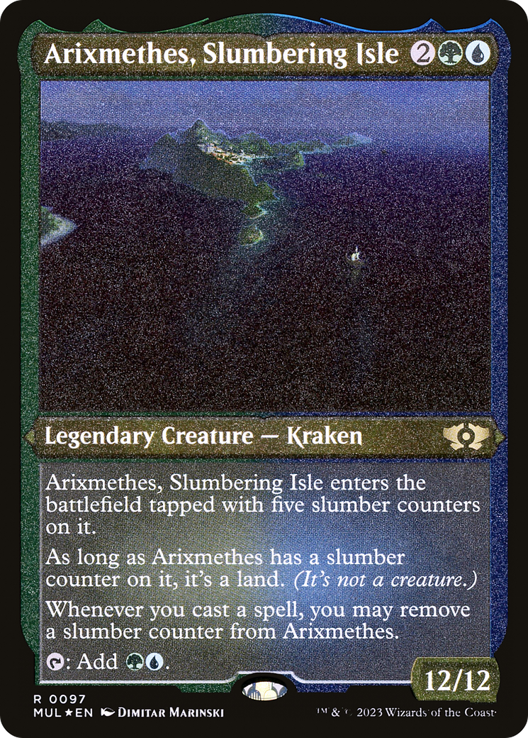 Arixmethes, Slumbering Isle (Foil Etched) [Multiverse Legends] | Boutique FDB TCG