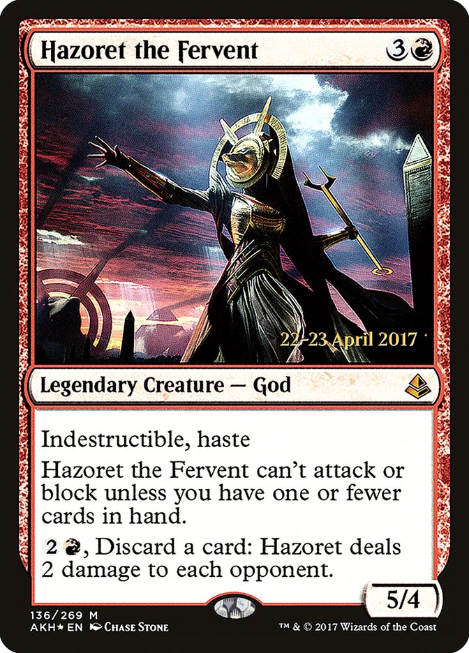 Hazoret the Fervent [Amonkhet Prerelease Promos] | Boutique FDB TCG