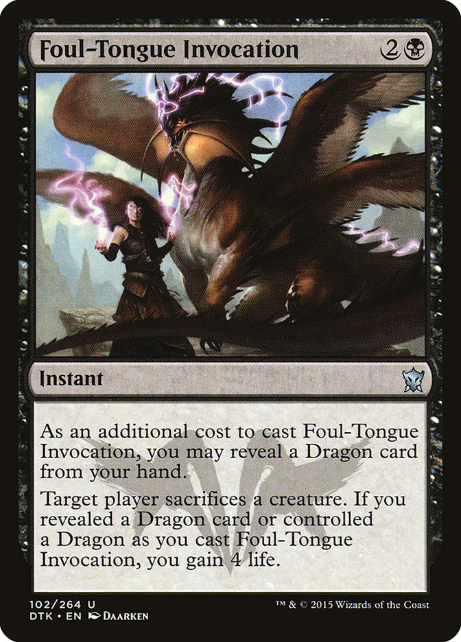 Foul-Tongue Invocation [Dragons of Tarkir] | Boutique FDB TCG