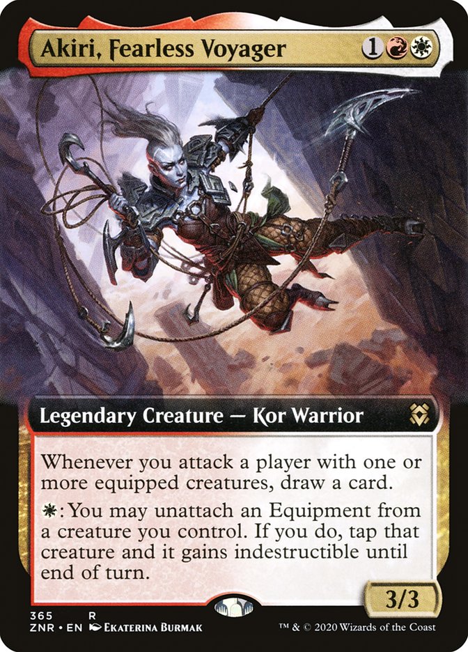 Akiri, Fearless Voyager (Extended Art) [Zendikar Rising] | Boutique FDB TCG