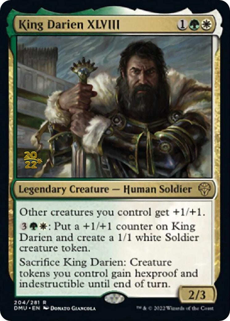 King Darien XLVIII [Dominaria United Prerelease Promos] | Boutique FDB TCG