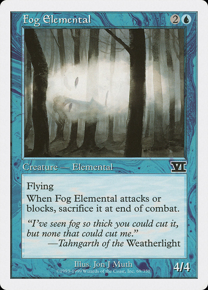 Fog Elemental [Classic Sixth Edition] | Boutique FDB TCG