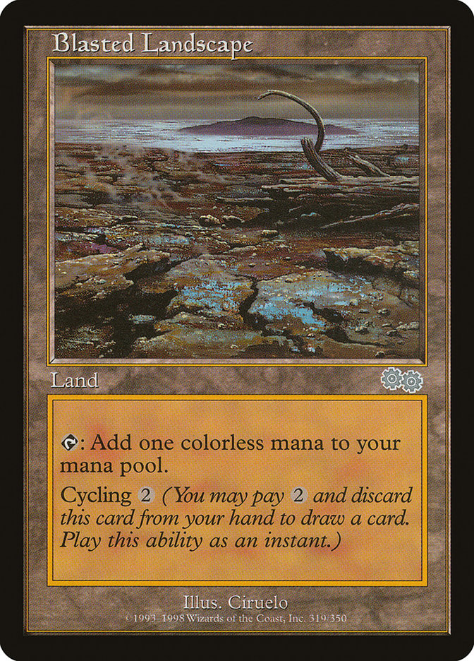 Blasted Landscape [Urza's Saga] | Boutique FDB TCG