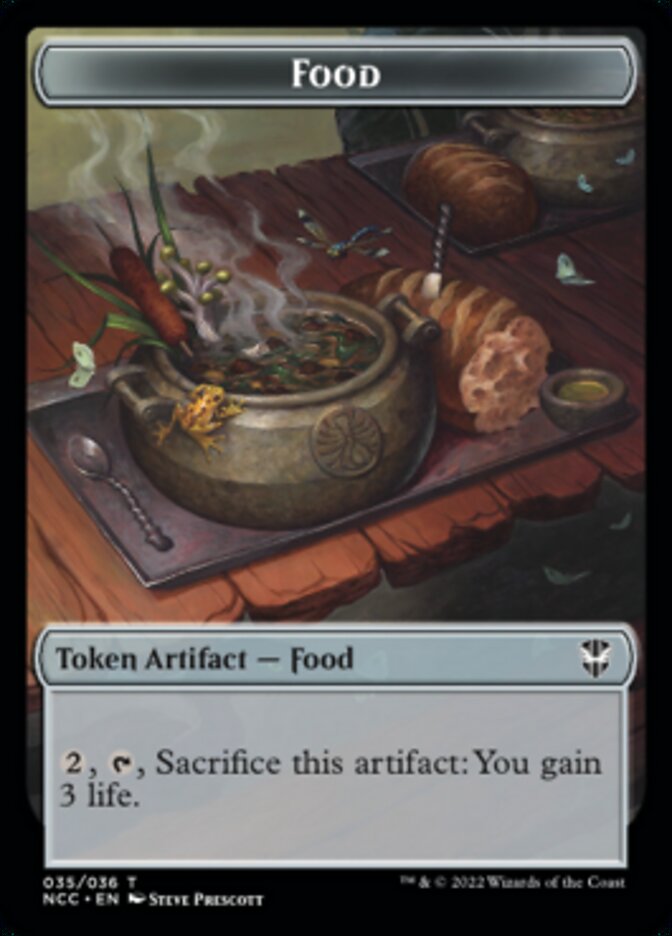 Food // Citizen Double-Sided Token [Streets of New Capenna Commander Tokens] | Boutique FDB TCG