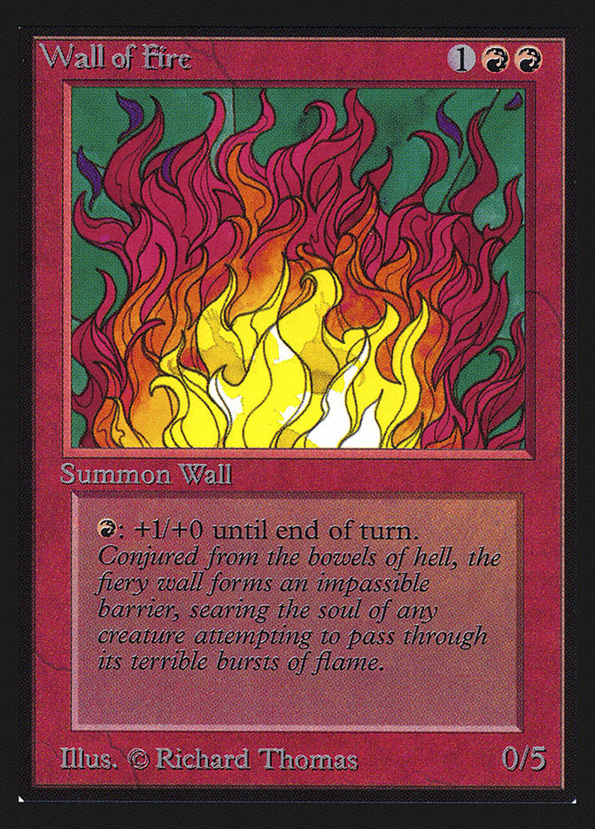 Wall of Fire [Collectors' Edition] | Boutique FDB TCG
