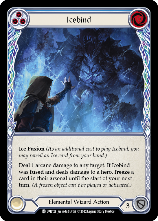 Icebind (Blue) [UPR121] (Uprising)  Rainbow Foil | Boutique FDB TCG