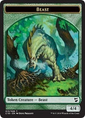 Beast (013) // Plant Double-Sided Token [Commander 2018 Tokens] | Boutique FDB TCG