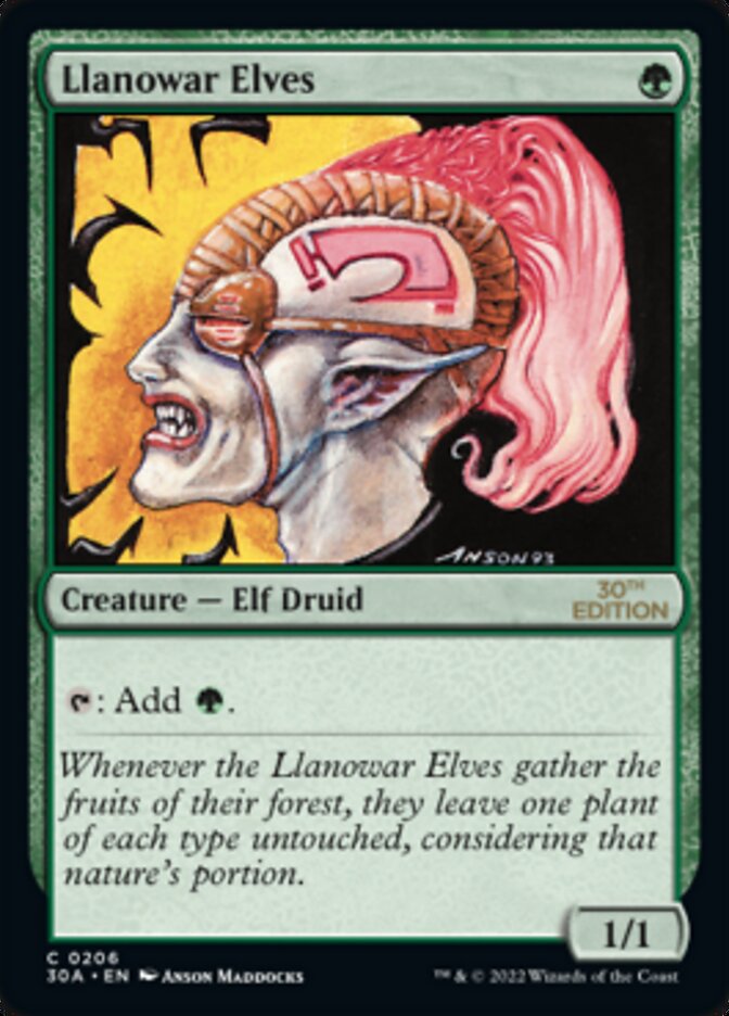 Llanowar Elves [30th Anniversary Edition] | Boutique FDB TCG