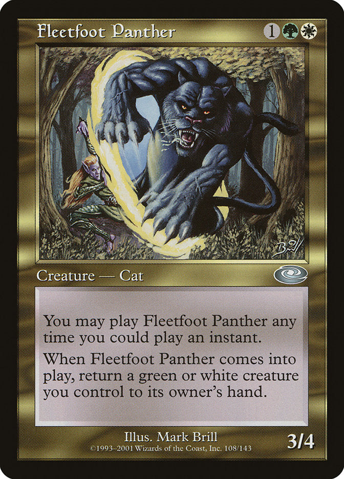 Fleetfoot Panther [Planeshift] | Boutique FDB TCG