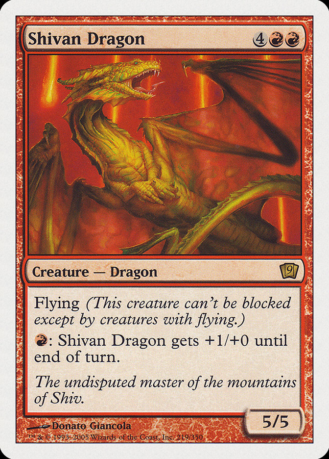 Shivan Dragon [Ninth Edition] | Boutique FDB TCG