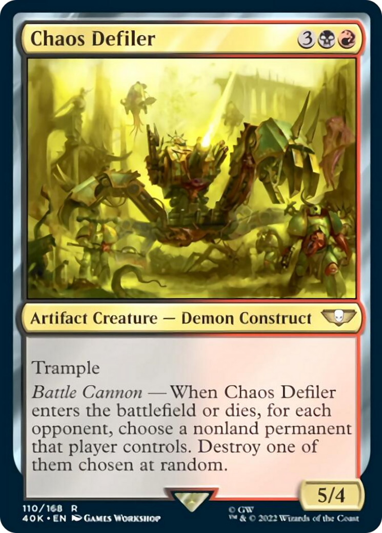 Chaos Defiler (Surge Foil) [Warhammer 40,000] | Boutique FDB TCG