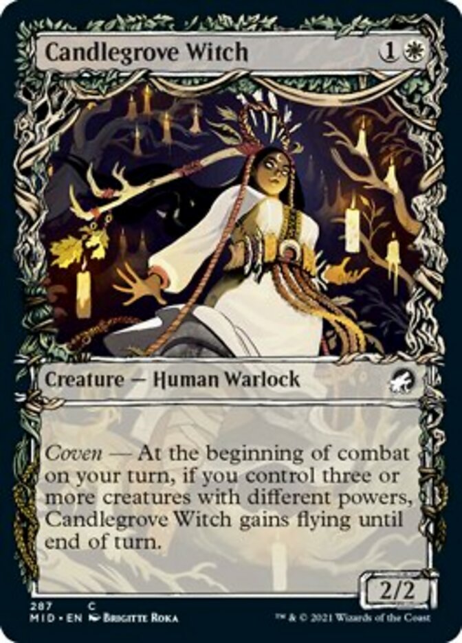 Candlegrove Witch (Showcase Equinox) [Innistrad: Midnight Hunt] | Boutique FDB TCG