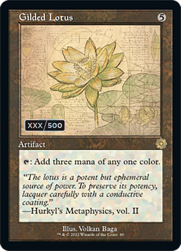 Gilded Lotus (Retro Schematic) (Serialized) [The Brothers' War Retro Artifacts] | Boutique FDB TCG