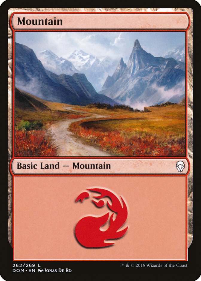 Mountain (262) [Dominaria] | Boutique FDB TCG