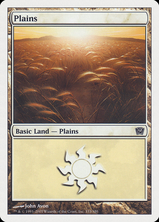 Plains (333) [Ninth Edition] | Boutique FDB TCG