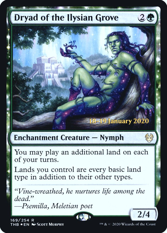 Dryad of the Ilysian Grove [Theros Beyond Death Prerelease Promos] | Boutique FDB TCG