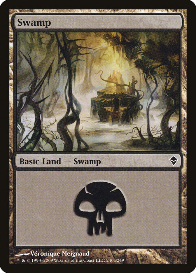 Swamp (240a) [Zendikar] | Boutique FDB TCG