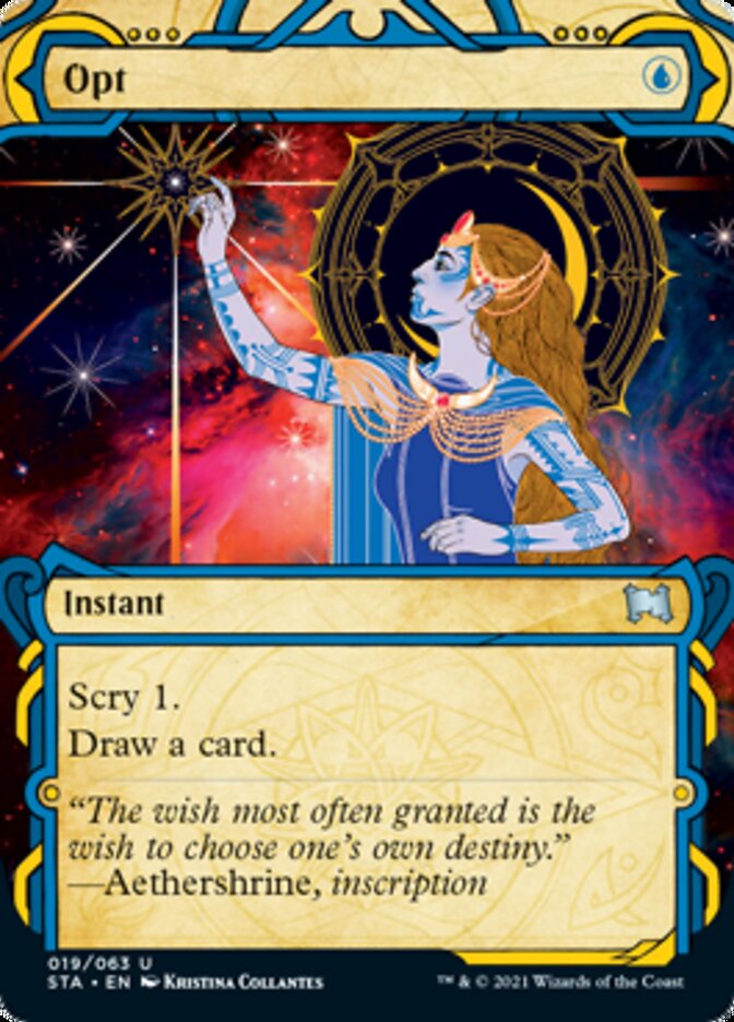 Opt (Foil Etched) [Strixhaven: School of Mages Mystical Archive] | Boutique FDB TCG