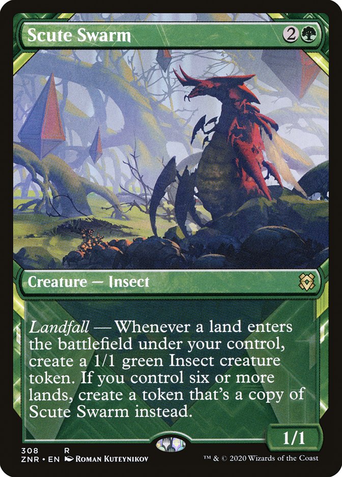 Scute Swarm (Showcase) [Zendikar Rising] | Boutique FDB TCG