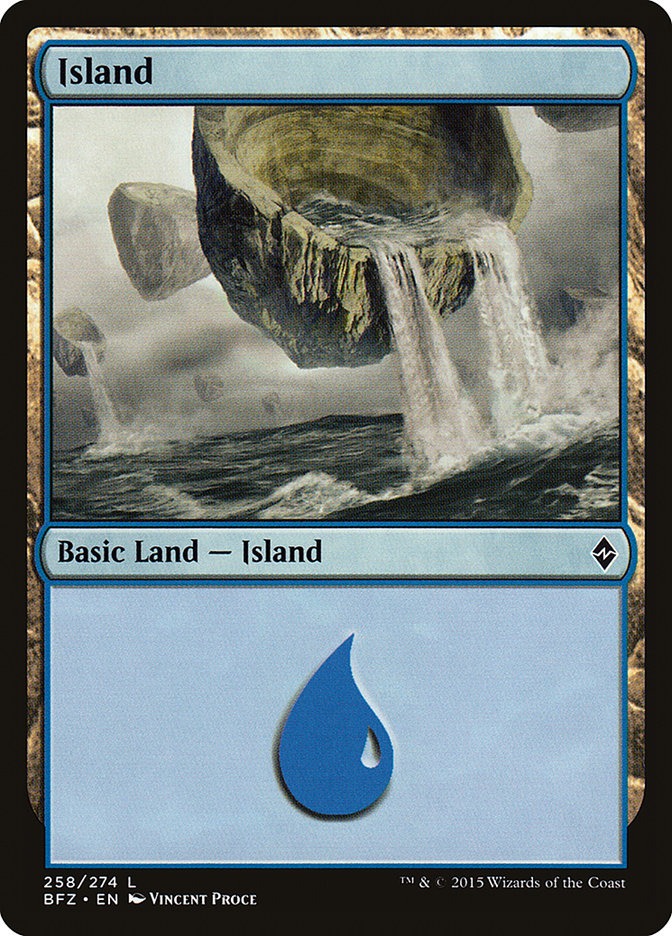 Island (258a) [Battle for Zendikar] | Boutique FDB TCG