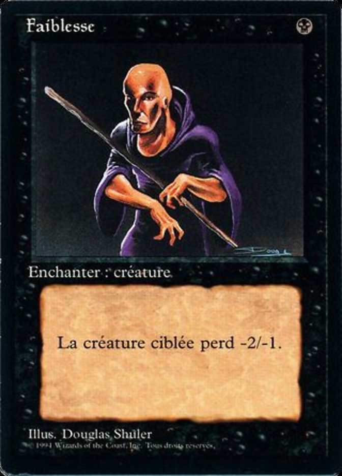 Weakness [Foreign Black Border] | Boutique FDB TCG